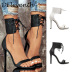 Open-Toe Strappy Snakeskin High-Heeled Sandals NSZLX116668