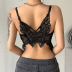 Wrap Chest Sling Backless Lace Perspective Vest With Chest Pad NSSSN115128