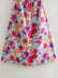 V-Neck Short Sleeve Hollow Floral Dress NSXFL115214