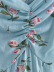 Backless Lace-Up Suspender Floral Dress NSXFL115251
