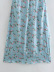 Backless Lace-Up Suspender Floral Dress NSXFL115251