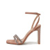 square head rhinestone buckle belted high-heeled sandals  NSZLX118116
