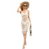 hollow suspender solid color Perspective Beach outdoor cover-up dress NSWJY118208