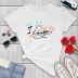 letters LOVE cartoon pattern printing short-sleeved round neck T-shirt NSYID122264