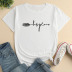 Personalized Letter Print short sleeve Loose T-Shirt NSYAY122737