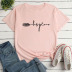 Personalized Letter Print short sleeve Loose T-Shirt NSYAY122737