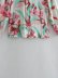 spring long-sleeved lapel floral print satin shirt NSXFL118358