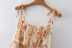 spring chiffon print short sling dress NSXFL118370
