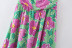 spring floral printed hollow short sling dress NSXFL118379