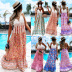 summer sleeveless halterneck stitching floral dress NSHYG118509