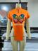 summer orange short-sleeved stand-up collar butterfly print top NSSD118694