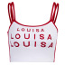 contrast color letter printing camisole NSAFS118929