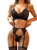 mesh lace thong see-through sexy lingerie set NSRBL118995