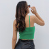sling low-cut slim backless solid color vest NSHTL119079