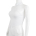 hanging neck backless slim solid color vest NSKKB119116