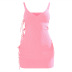 sling low-cut lace-up backless slim solid color dress NSKKB119124
