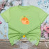 Fruit Print Short Sleeve Round Neck Simple Versatile t-shirt NSYIS122724