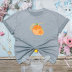 Camiseta de manga corta con cuello redondo y estampado de frutas Versátil simple NSYIS122724