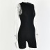 zipper solid color sleeveless tight jumpsuit NSJS119245