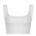 white knitted basic bottoming camisole  NSSSN119645