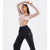 round neck long sleeve hollow stitching hip lift jumpsuit NSBLS119723