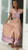 Bohemian style Flower Single Breasted Dress NSJKW119783