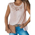 solid color sleeveless lace stitching vest NSYDJ119938