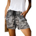 pantalones cortos de pierna ancha sueltos con cordón de cintura alta de verano NSLGY119979