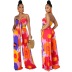 color matching tube top vest and high-waist wide-leg pants two-piece set  NSXLY120006