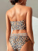 Leopard Print Tube Top Ribbon High Waist Bikini NSFPP120412