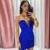 Solid Color Sleeveless Wrap Chest Tight Dress NSHLJ117010