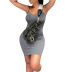 Solid Color Backless Slim Slip Dress NSMG117062
