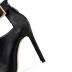 Fish Mouth High-Top Pu Leather High-Heeled Sandals NSGXL117065
