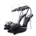 rhinestone bow pointed toe high heeled sandals NSGXL117068