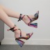 open toe cross strap high-heeled sandals NSGXL117076