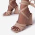 open toe cross strap high-heeled sandals NSGXL117076