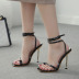 Clipped toe thin strap high-heeled sandals NSGXL117077