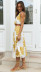 diagonal-neck short top large swing skirt two-piece set NSJKW120547