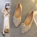 soft bottom pointed toe shallow mouth slip-on shoes NSJJX120596
