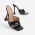PU leather thin-heeled rhinestone slippers NSJJX120609