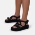 thick-soled rope flat sandals NSJJX120615