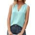 casual V-neck sleeveless loose solid color vest NSYBL120666