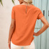 stitching fungus edge round neck short-sleeved t-shirt NSYBL120672