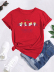 combed cotton angel letter print short sleeve T-shirt NSSYD123169