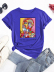 combed cotton color oil painting printing short sleeve T-shirt NSSYD122718