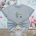  Anime Print Short Sleeve round  Neck T-Shirt  NSYIS123643