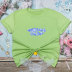 Short Sleeve T-Shirt Versatile Simple Letter Print Top NSYIS126913