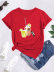 combed cotton juice printing short sleeve T-shirt NSSYD122711
