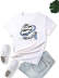 combed cotton planet bear letter print short sleeve T-shirt NSSYD122710
