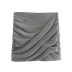 high waist slim folds solid color Golden Thread skirt NSXDX120859